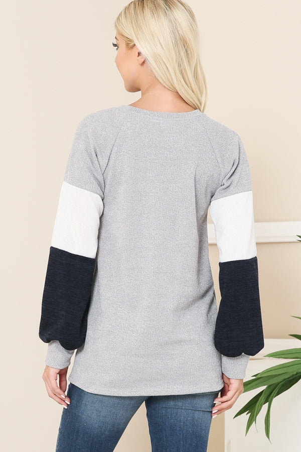 Cozy Color Block Sweater