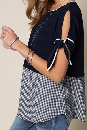 Cozy Tie Sleeve Top