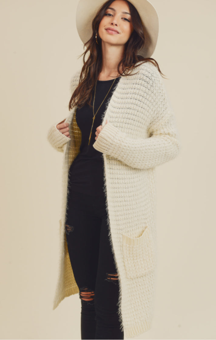 Cozy Creme Cardigan