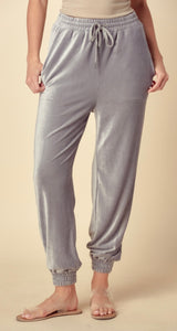 Cozy Ribbed Velour Jogger