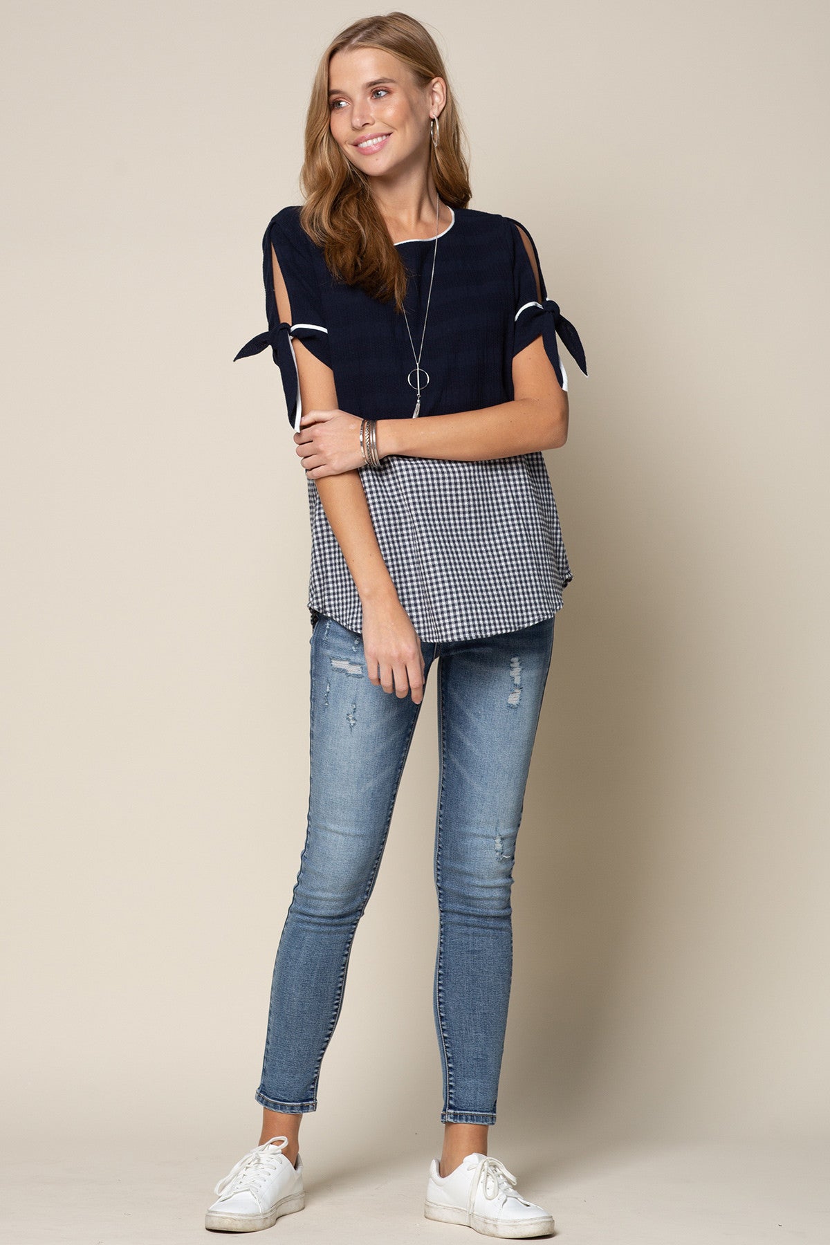 Cozy Tie Sleeve Top