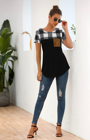 Cozy Plaid Tee