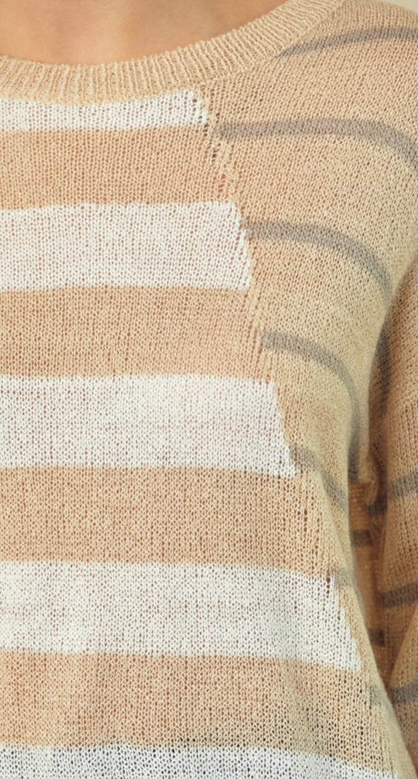 Cozy Multi Striped Sweater