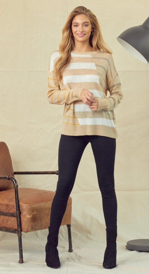 Cozy Multi Striped Sweater