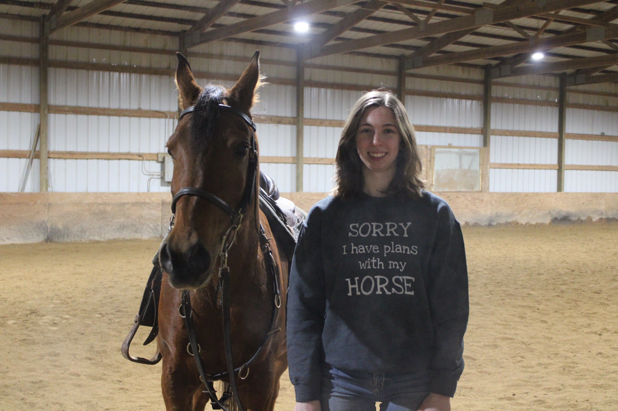 Sorry I have plans with my Horse Sweatshirt