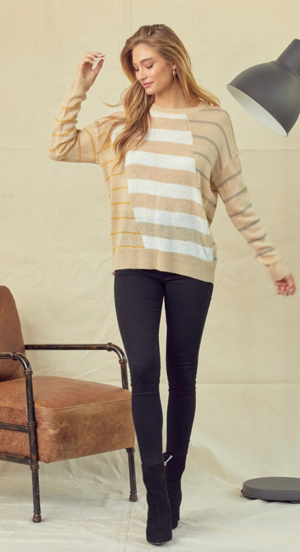 Cozy Multi Striped Sweater