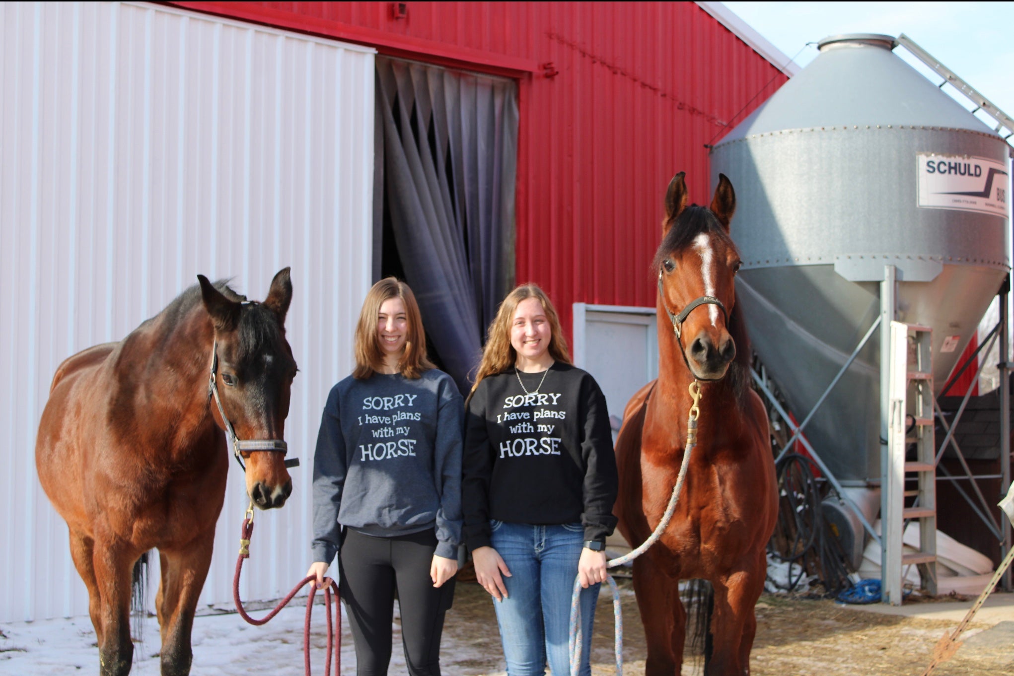 Sorry I have plans with my Horse Sweatshirt