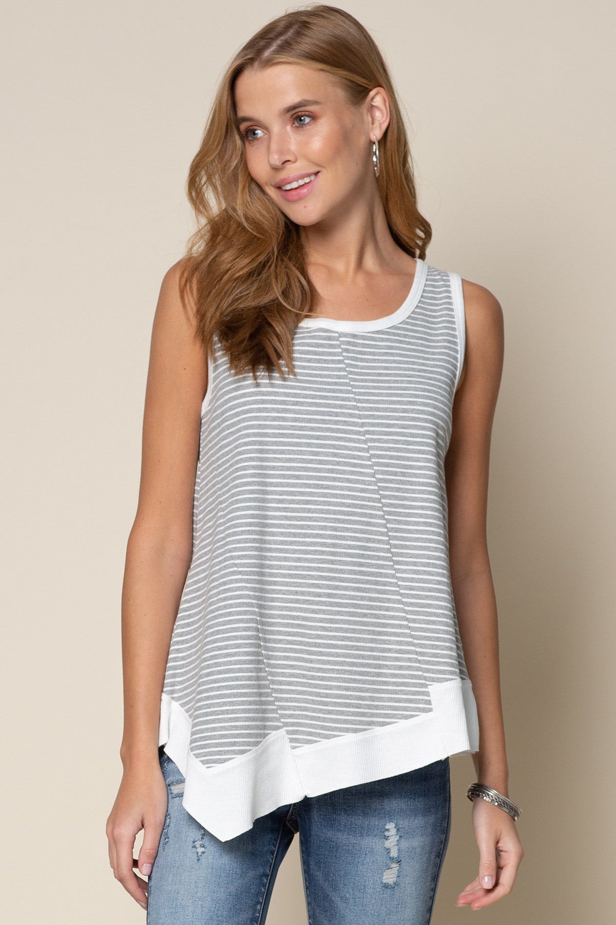 Cozy Asymmetrical Edge Tank