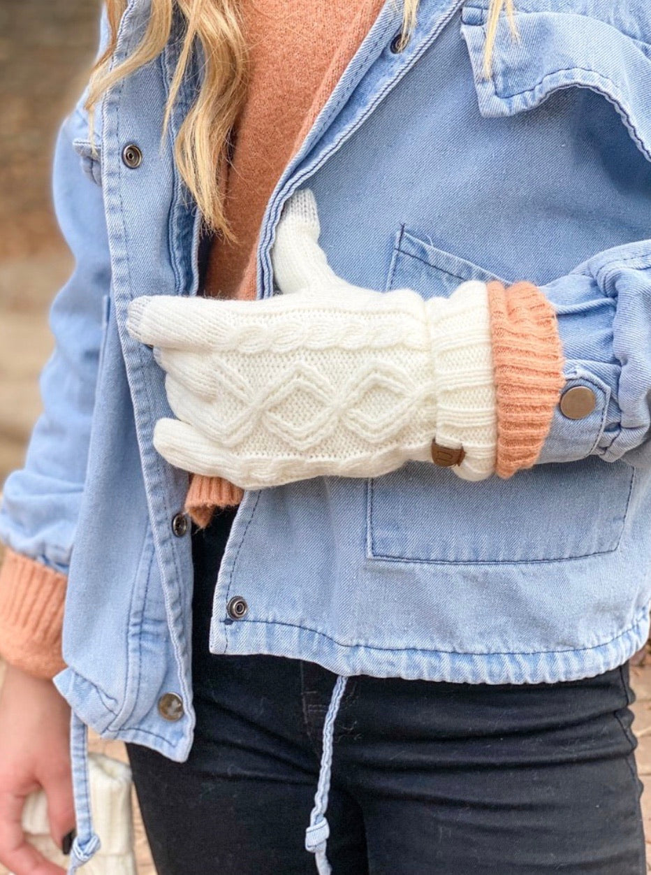 Cozy SmartTips Lined Knit Gloves
